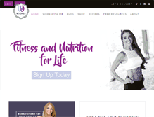 Tablet Screenshot of beyondfitmom.com